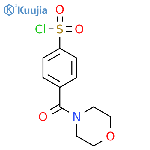 4-(morpholine-4-carbonyl)benzene-1-sulfonyl chloride structure