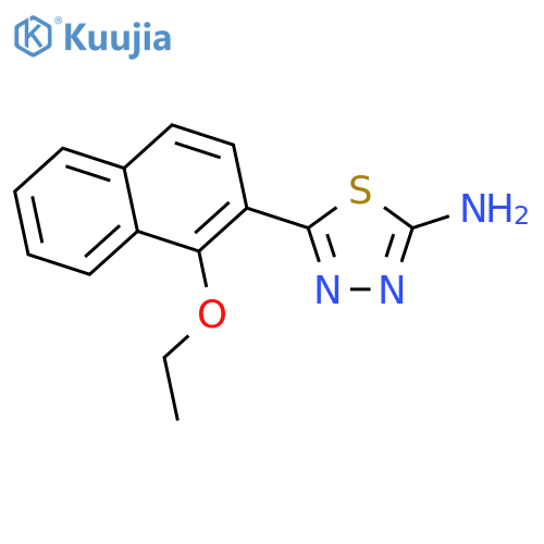 5-(1-Ethoxy-2-naphthyl)-1,3,4-thiadiazol-2-ylamine structure