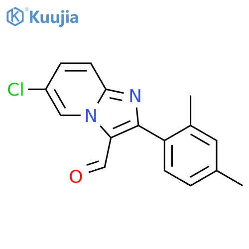 6-CHLORO-2-(2,4-DIMETHYLPHENYL)IMIDAZO[1,2-A]PYRIDINE-3-CARBALDEHYDE structure