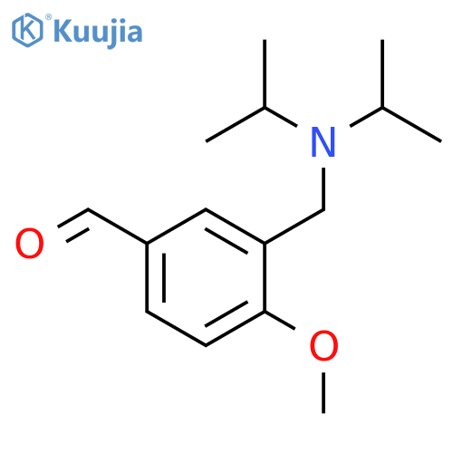 3-{[bis(propan-2-yl)amino]methyl}-4-methoxybenzaldehyde structure