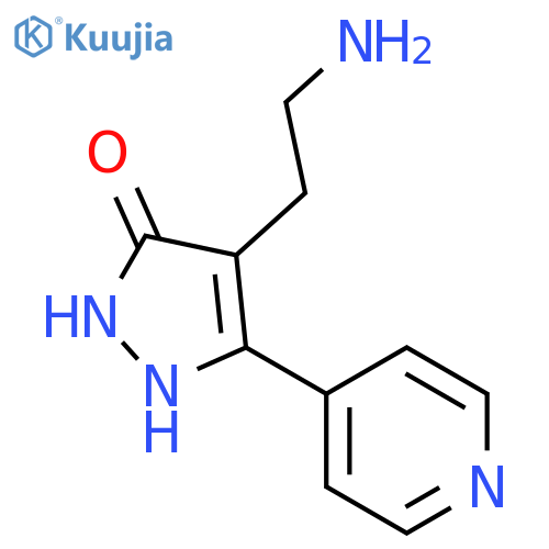 4-(2-Aminoethyl)-5-(4-pyridinyl)-1,2-dihydro-3H-pyrazol-3-one structure