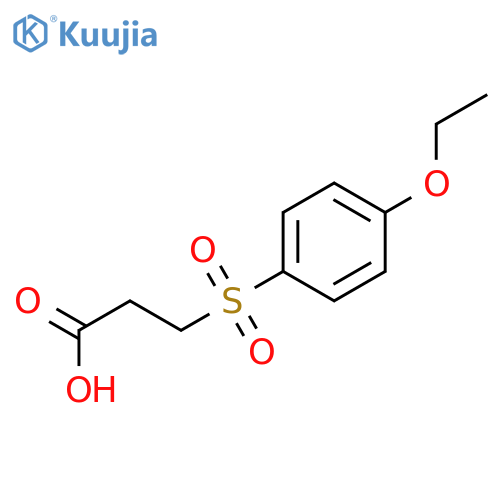 3-(4-Ethoxy-benzenesulfonyl)-propionic acid structure