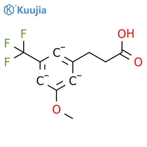 3-[3-Methoxy-5-(trifluoromethyl)phenyl]propionic acid structure
