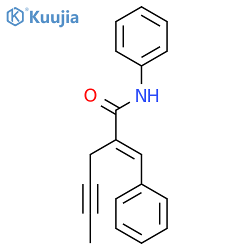 4-HEXYNAMIDE, N-PHENYL-2-(PHENYLMETHYLENE)- structure