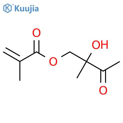 2-Propenoic acid, 2-methyl-, 2-hydroxy-2-methyl-3-oxobutyl ester structure