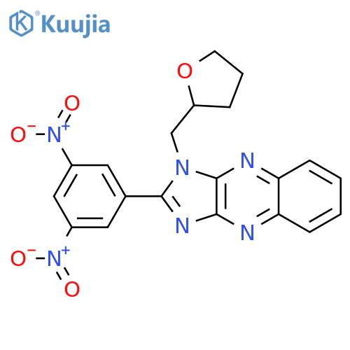 2-(3,5-dinitrophenyl)-1-(oxolan-2-yl)methyl-1H-imidazo4,5-bquinoxaline structure