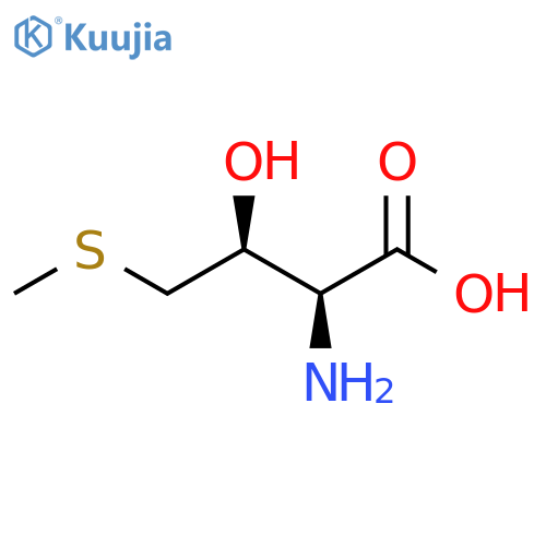 2-amino-3-hydroxy-4-(methylsulfanyl)butanoic acid structure