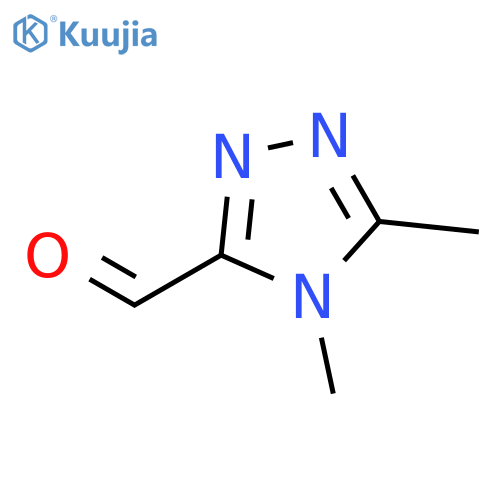 4,5-dimethyl-4H-1,2,4-triazole-3-carbaldehyde structure
