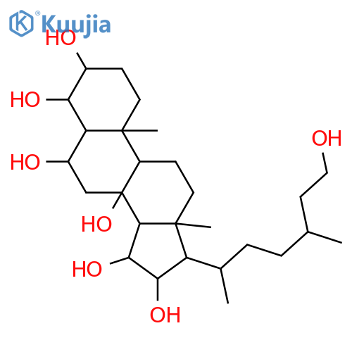 24-Methyl-27-norcholestane-3,6,8,15,16,26-hexol; (3β,5α,6β,8β,15α,16β,24ξ)-form, 4β-Hydroxy structure