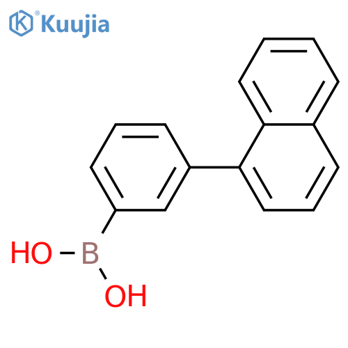 [3-(naphthalen-1-yl)phenyl]boronic acid structure