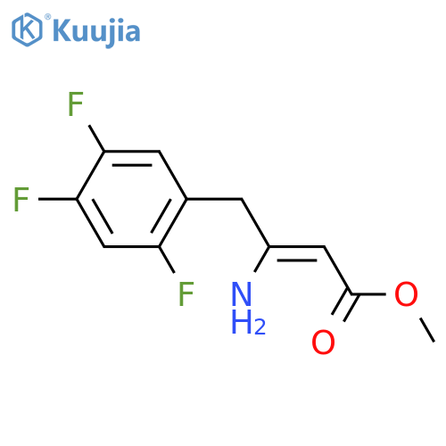 (Z)-Methyl 3-amino-4-(2,4,5-trifluorophenyl)but-2-enoate structure