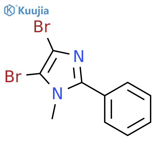 1H-IMIDAZOLE, 4,5-DIBROMO-1-METHYL-2-PHENYL- structure