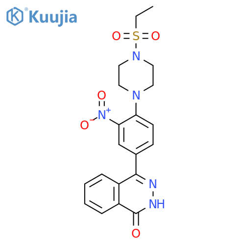 4-{4-[4-(ethanesulfonyl)piperazin-1-yl]-3-nitrophenyl}-1,2-dihydrophthalazin-1-one structure