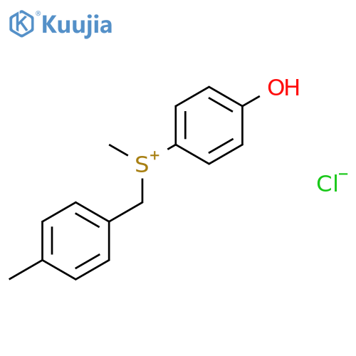 SULFONIUM, (4-HYDROXYPHENYL)METHYL[(4-METHYLPHENYL)METHYL]-, CHLORIDE structure