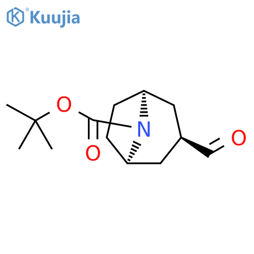 tert-butyl endo-3-formyl-8-azabicyclo[3.2.1]octane-8-carboxylate structure