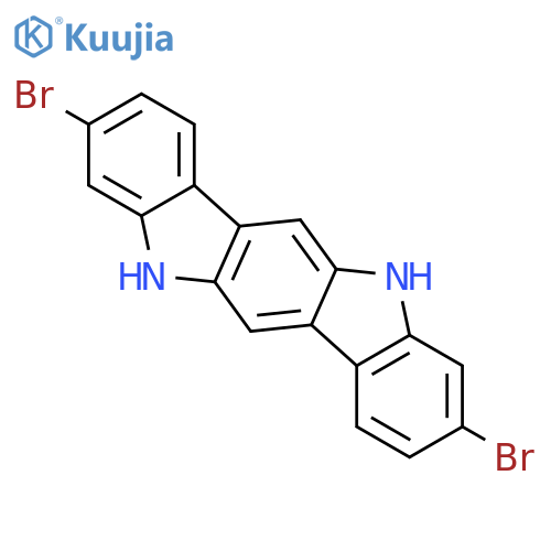 Indolo[3,2-b]carbazole, 3,9-dibromo-5,11-dihydro- structure