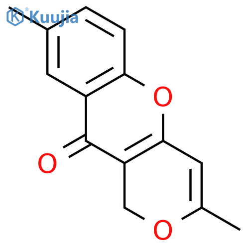 1H,10H-Pyrano[4,3-b][1]benzopyran-10-one, 3,8-dimethyl- structure