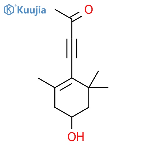 3-Butyn-2-one, 4-(4-hydroxy-2,6,6-trimethyl-1-cyclohexen-1-yl)- structure