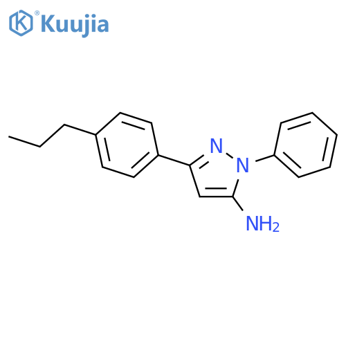 1-Phenyl-3-(4-propylphenyl)-1H-pyrazol-5-amine structure