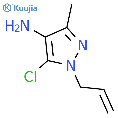 5-chloro-3-methyl-1-(2-propen-1-yl)-1H-Pyrazol-4-amine structure