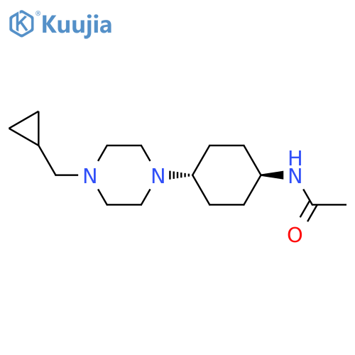 N-((1r,4r)-4-(4-(Cyclopropylmethyl)piperazin-1-yl)cyclohexyl)acetamide structure
