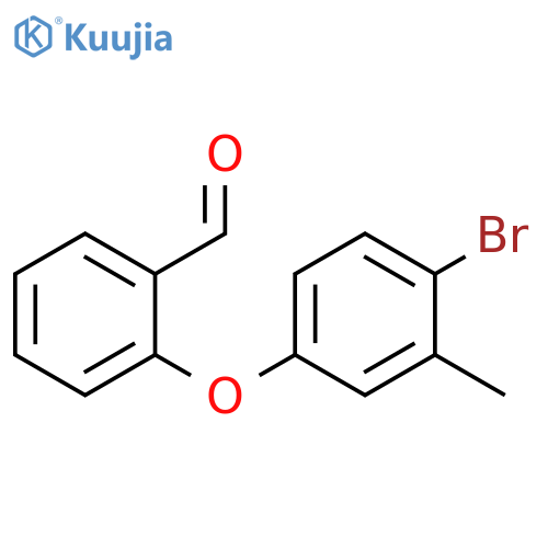2-(4-bromo-3-methylphenoxy)benzaldehyde structure
