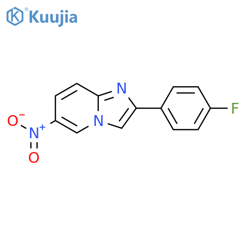 2-(4-fluorophenyl)-6-nitroimidazo[1,2-a]pyridine structure