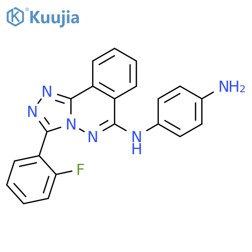 1,4-Benzenediamine,N-[3-(2-fluorophenyl)-1,2,4-triazolo[3,4-a]phthalazin-6-yl]- structure