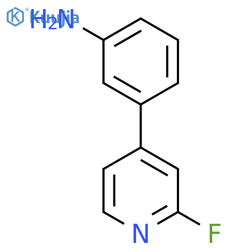 3-(2-FLUOROPYRIDIN-4-YL)ANILINE structure