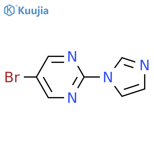 5-Bromo-2-(1H-imidazol-1-yl)pyrimidine structure