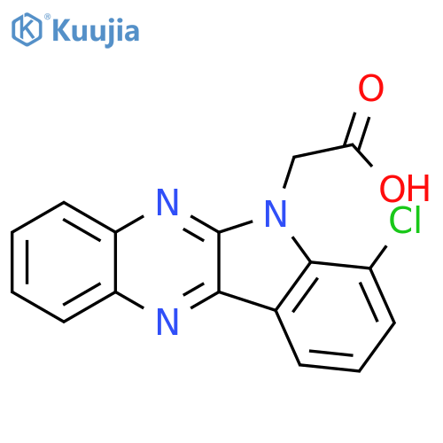 2-{7-chloro-6H-indolo2,3-bquinoxalin-6-yl}acetic acid structure