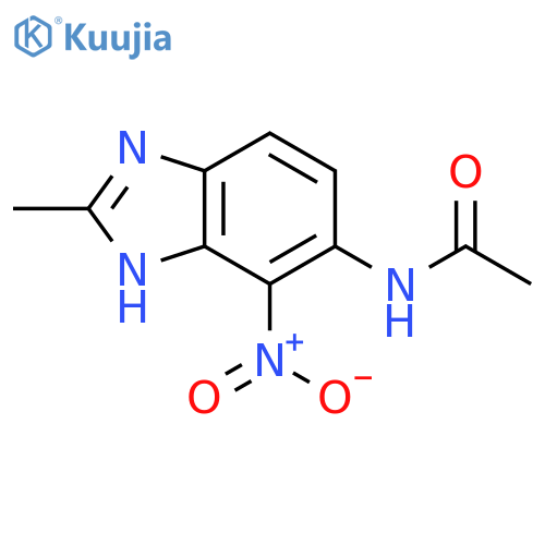 N-(2-Methyl-4-nitro-3H-benzoimidazol-5-yl)-acetamide structure