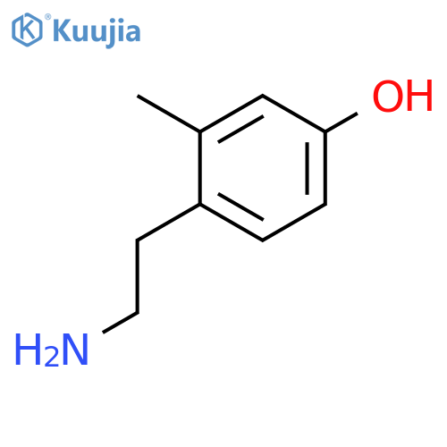 Phenol, 4-(2-aminoethyl)-3-methyl- structure