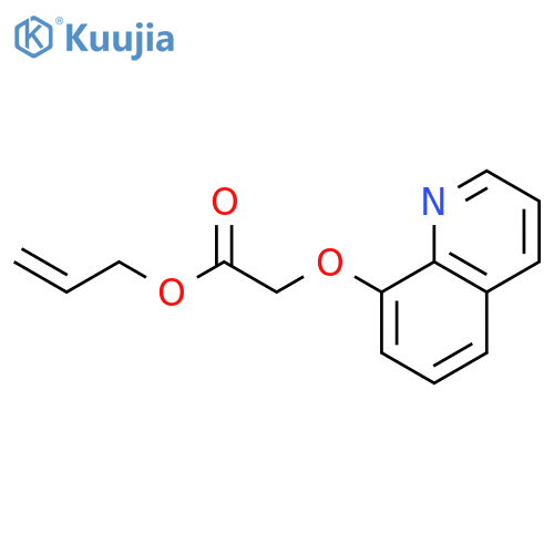 Acetic acid, (8-quinolinyloxy)-, 2-propenyl ester structure