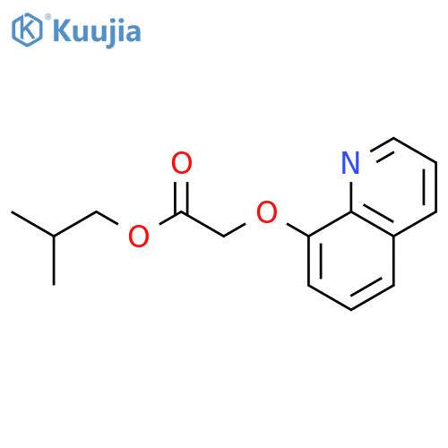 Acetic acid, (8-quinolinyloxy)-, 2-methylpropyl ester structure
