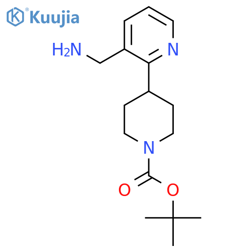 1-N-Boc-4-(3-aminomethylpyridyl)piperidine structure