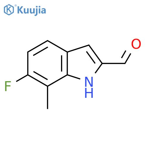 6-Fluoro-7-methyl-1H-indole-2-carbaldehyde structure