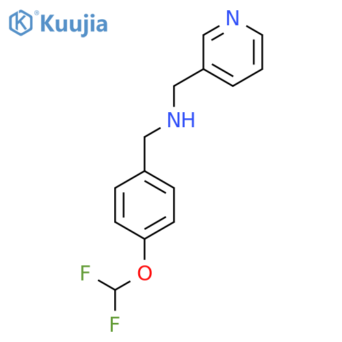 1-[4-(Difluoromethoxy)phenyl]-N-(pyridin-3-ylmethyl)methanamine structure