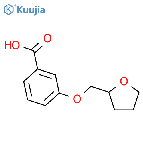 3-[(oxolan-2-yl)methoxy]benzoic acid structure