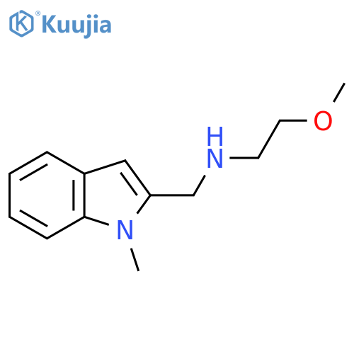 (2-Methoxyethyl)[(1-methyl-1H-indol-2-YL)-methyl]amine structure