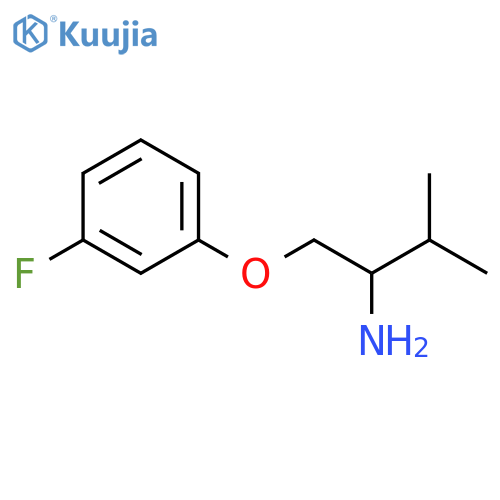 1-(3-fluorophenoxy)-3-methylbutan-2-amine structure