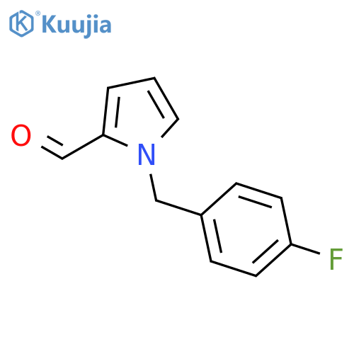 1-[(4-fluorophenyl)methyl]-1H-pyrrole-2-carbaldehyde structure