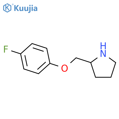 2-[(4-fluorophenoxy)methyl]pyrrolidine structure