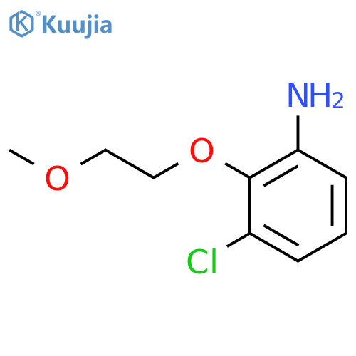 3-Chloro-2-(2-methoxy-ethoxy)-phenylamine structure