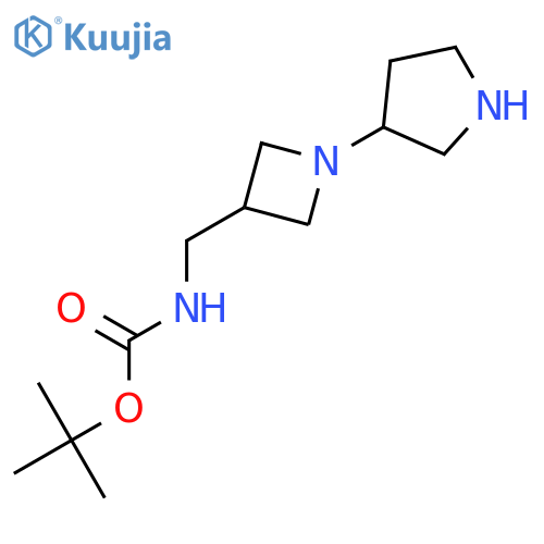 tert-Butyl ((1-(pyrrolidin-3-yl)azetidin-3-yl)methyl)carbamate structure