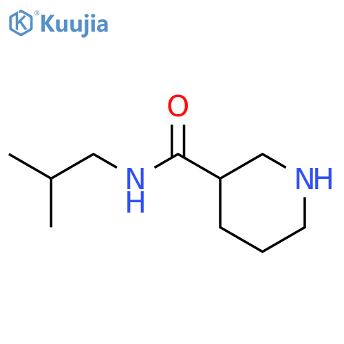 N-(2-methylpropyl)piperidine-3-carboxamide structure