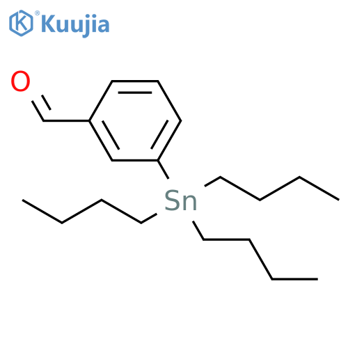 Benzaldehyde, 3-(tributylstannyl)- structure