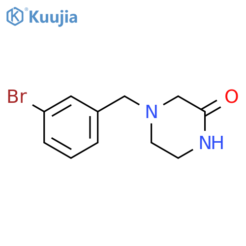 4-(3-bromobenzyl)piperazin-2-one structure