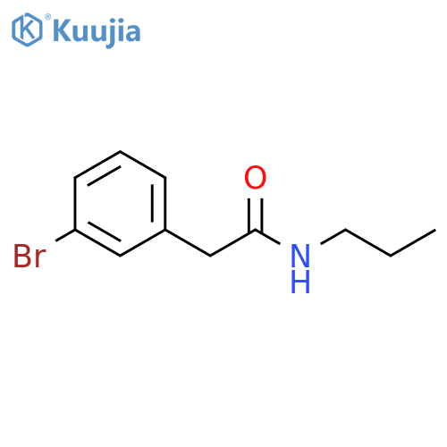 2-(3-Bromo-phenyl)-n-propyl-acetamide structure