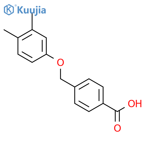 4-(3,4-dimethylphenoxy)methylbenzoic acid structure